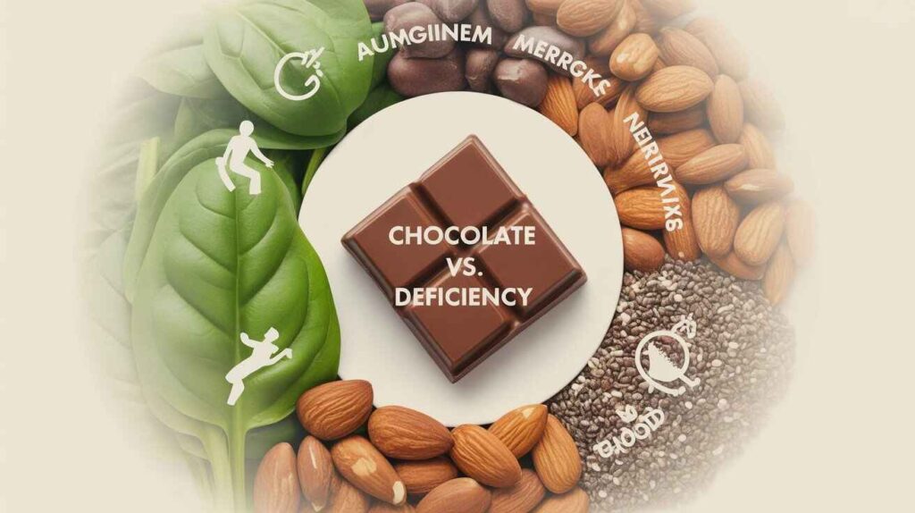 "Explanation of the chocolate and magnesium deficiency theory, highlighting that cravings are not reliable indicators of magnesium levels and are influenced by complex factors beyond nutrients."